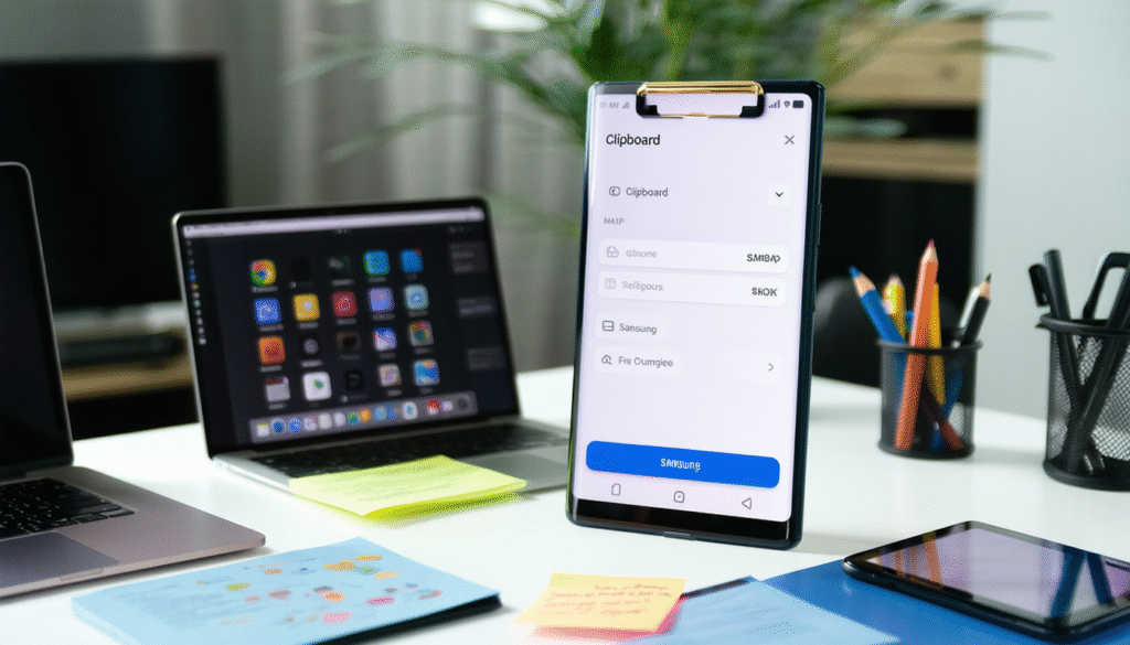 Tout savoir sur le presse-papiers Samsung : astuces et utilisation.