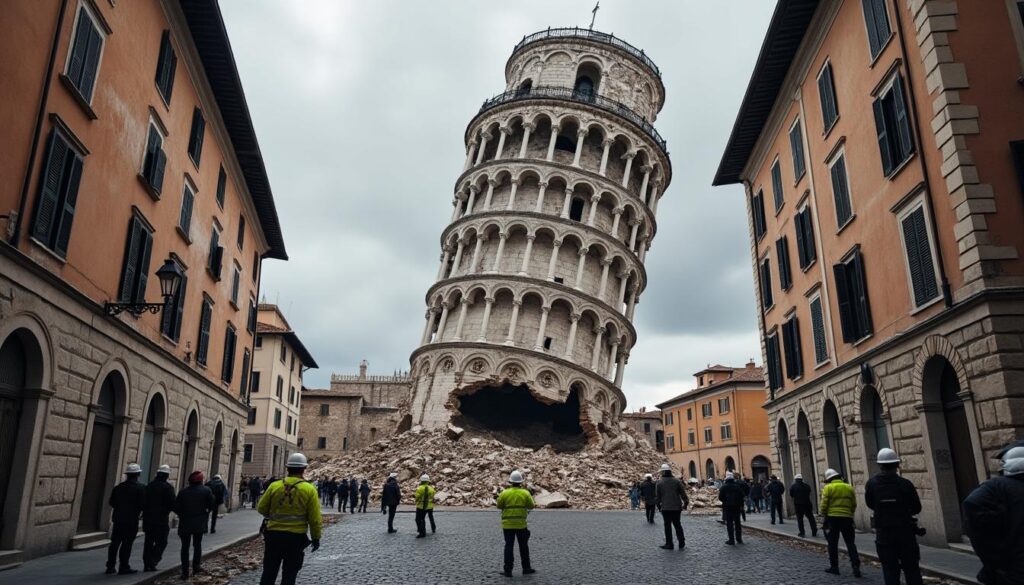Un tragique accident à Rome : un ouvrier perd la vie suite à l'effondrement partiel d'une tour médiévale