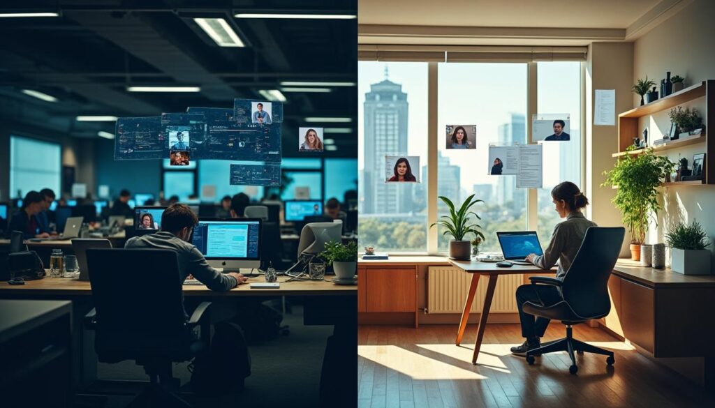 entreprises qui adoptent le télétravail face à la pression du retour au bureau