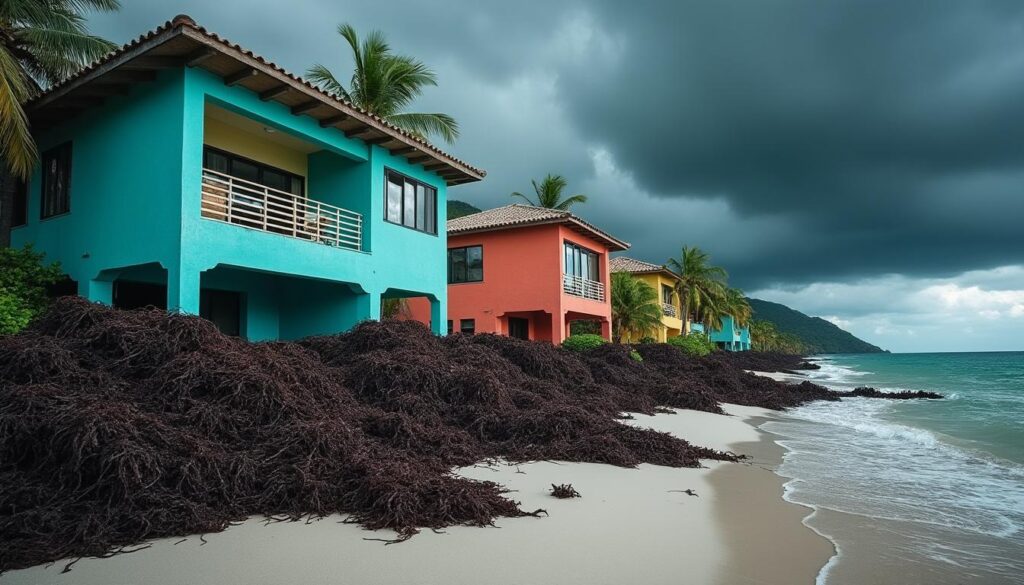 Martinique : l'invasion des sargasses, un fléau qui menace le marché immobilier