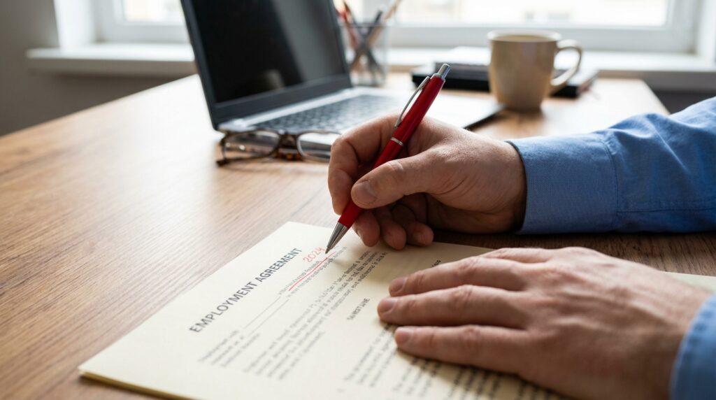 Contrat de travail signé avec erreur : les étapes clés pour une correction rapide et efficace
