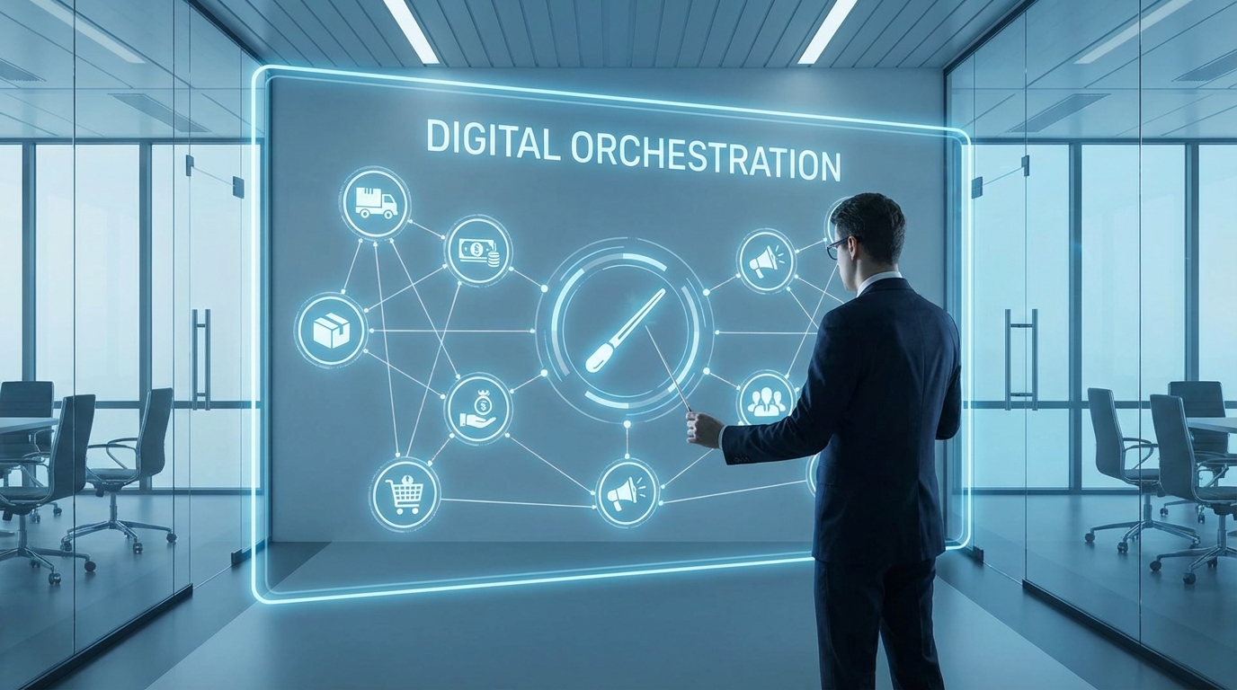 découvrez les enjeux de l'orchestration digitale en entreprise et apprenez à choisir entre une plateforme dédiée ou une intégration sur mesure pour optimiser vos processus.