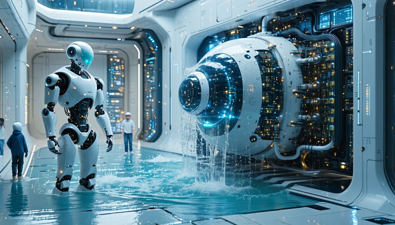 en 2030, l'intelligence artificielle pourrait consommer plus d'eau que les humains, soulevant des enjeux majeurs pour la gestion des ressources hydriques et l'environnement.