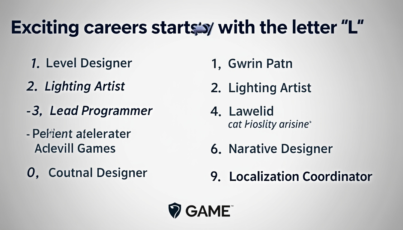 explorez 20 métiers en l qui vous permettent de combiner votre passion pour le jeu avec une carrière réussie. trouvez l'opportunité professionnelle qui vous correspond dès maintenant.